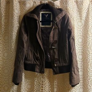 Tweed bomber jacket